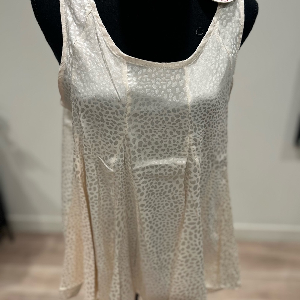 Umgee Cream Patterned Tank Top